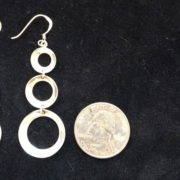 Handmade .925 Sterling Silver dangle earrings - Picture 4 of 4